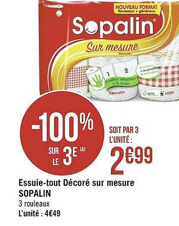 essuie-tout décoré sur mesure sopalin