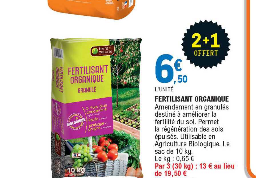 fertilisant organique terre au naturel