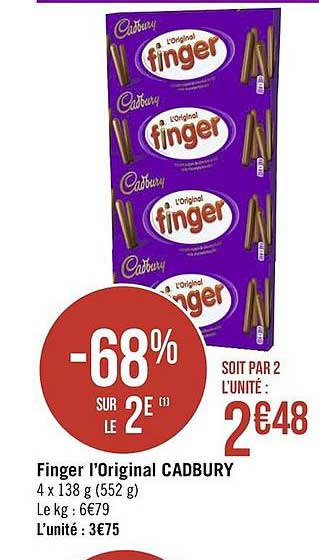 finger l'original cadbury