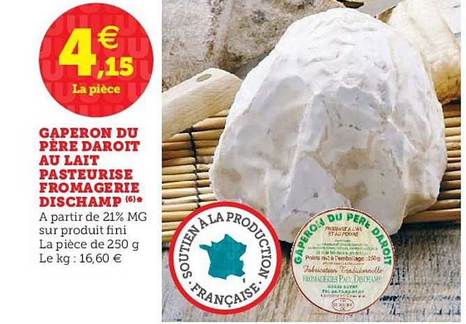 Gaperon Du Père Daroit Au Lait Pasteurisé Fromagerie Dischamp
