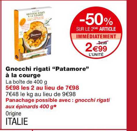 gnocchi rigati "patamore" à la courge