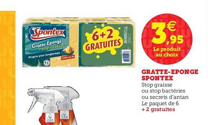 gratte-éponge spontex