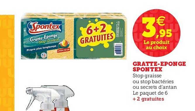 gratte-éponge spontex