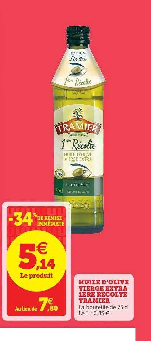 huile d'olive vierge extra 1ère recolte tramier