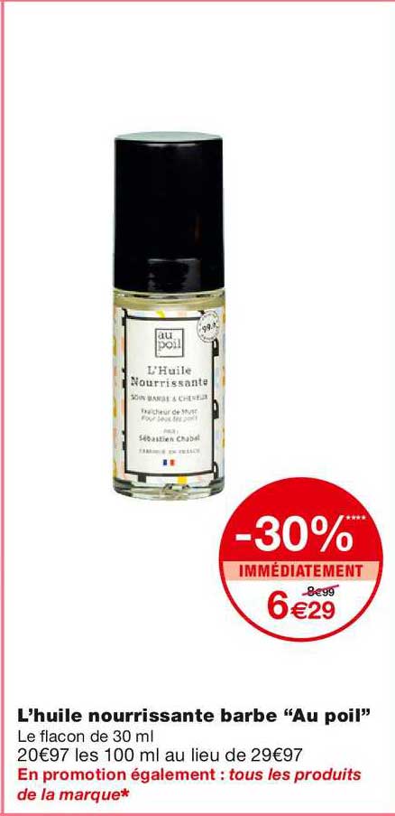 l'huile nourrissante barbe "au poile"