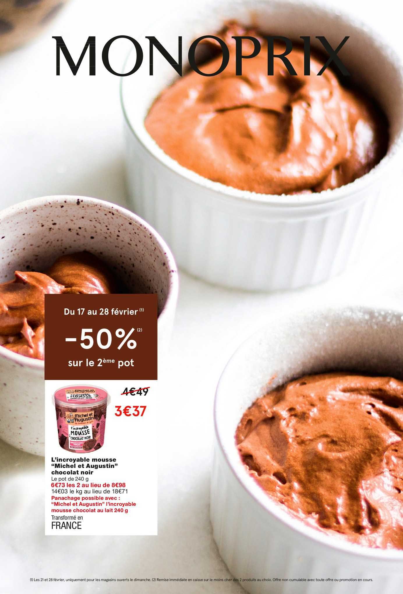 L'incroyable Mousse "michel Et Augustin" Chocolat Noir