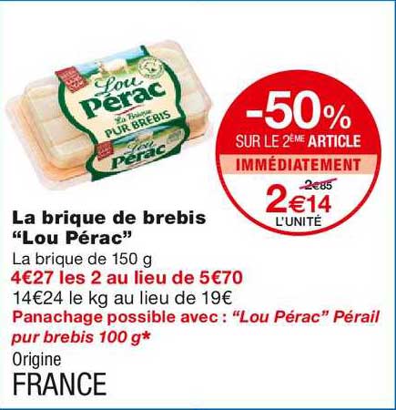 la brique de brebis "lou pérac"