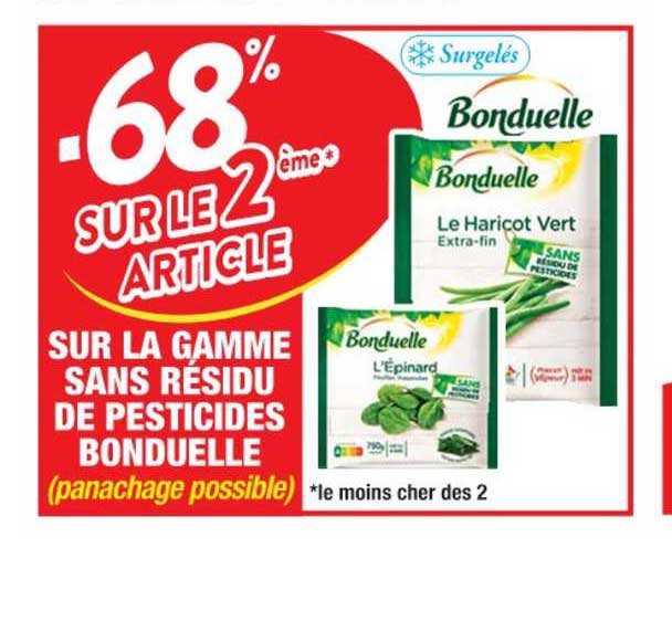 la gamme sans résidu de pesticides bonduelle