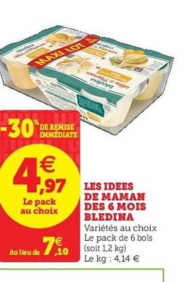 les idées de maman dès 6 mois blédina