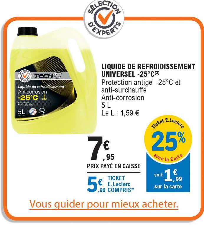 Liquide De Refroidissement Universel -25°c