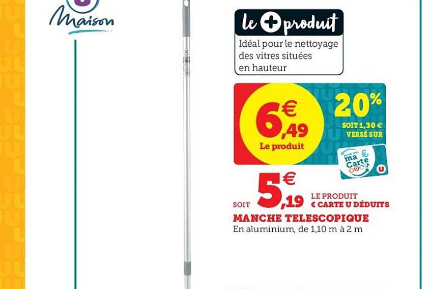 Manche Télescopique U Maison