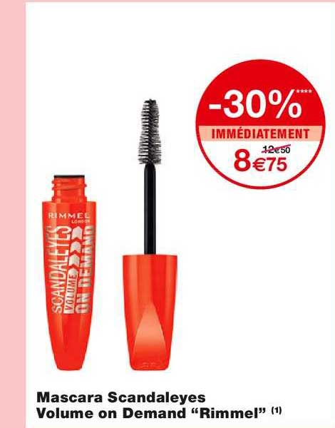 Mascara Scandaleyes Volume On Demand "rimmel"