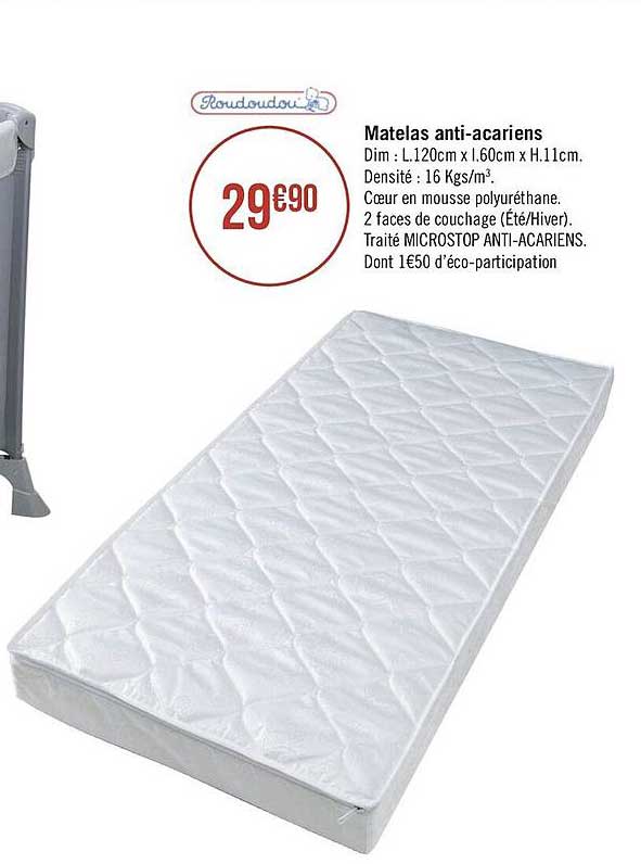 Matelas Anti-acariens Roudoudou