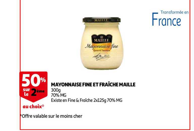 Mayonnaise Fine Et Fraîche Maille