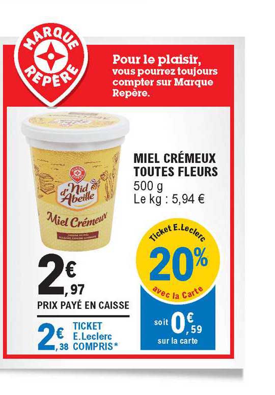 miel crémeux toutes fleurs nid d'abeille