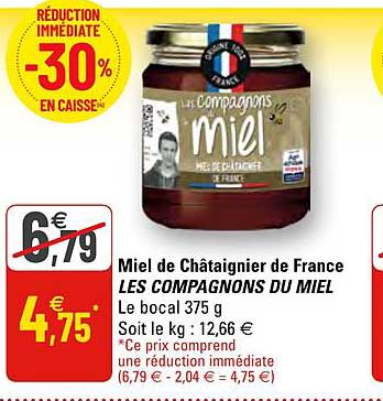 miel de châtaignier de france les compagnons du miel
