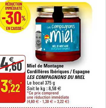 miel de montagne cordillères ibériques - espagne les compagnons du miel
