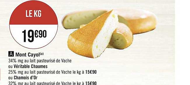 mont cayol ou véritable chaumes ou chamois d'or