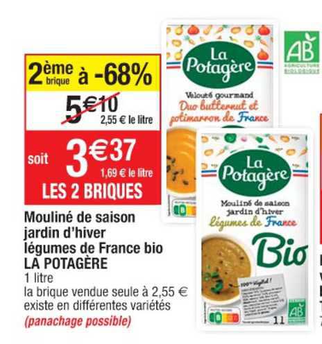 Mouliné De Saison Jardin D'hiver Légumes De France Bio La Potagère