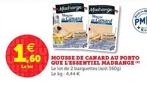 mousse de canard au porto que l'essentiel madrange