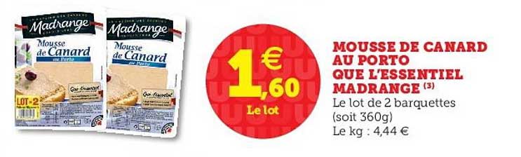 mousse de canard au porto que l'essentiel madrange