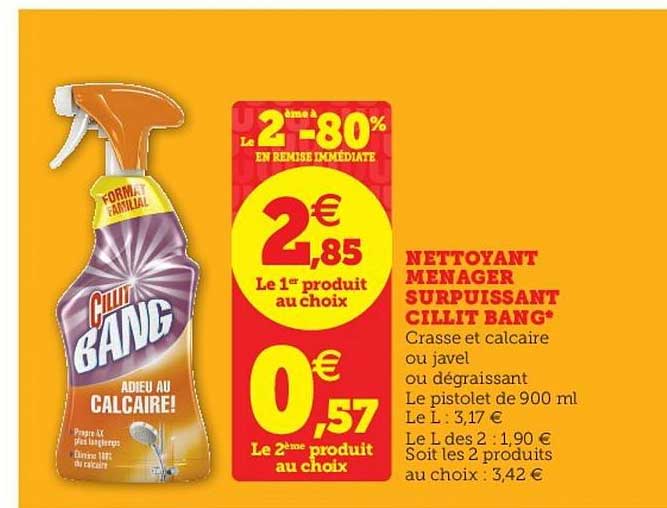 nettoyant ménager surpuissant cillit bang
