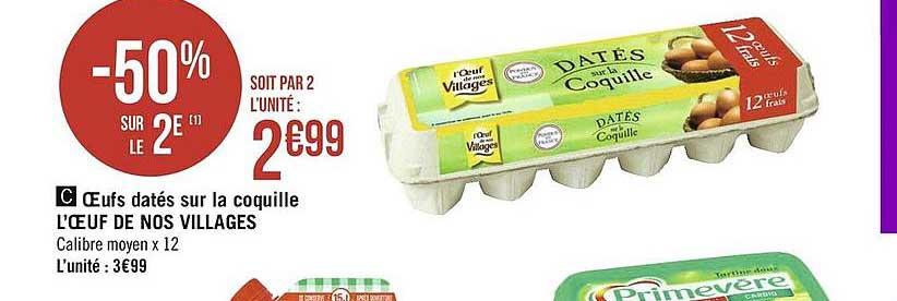 oeufs datés sur la coquille l'œuf de nos villages