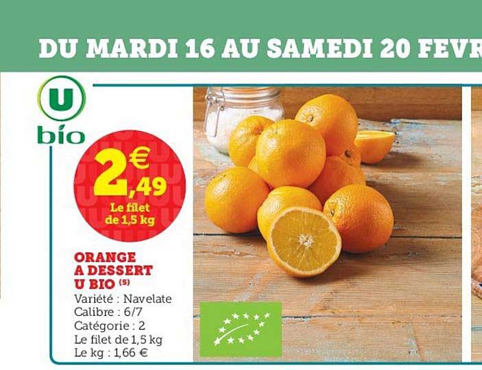 Orange à Dessert U Bio