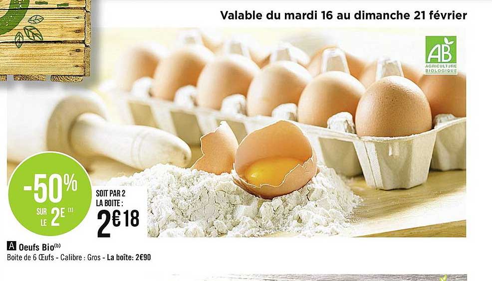 œufs Bio -50% Sur Le 2è