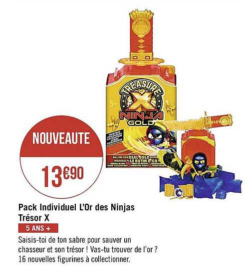 pack individuel l'or des ninjas trésor x