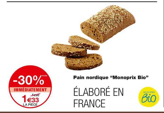 pain nordique "monoprix bio"