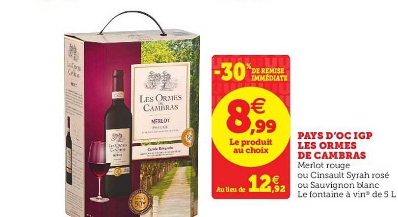 pays d'oc igp les ormes de cambras