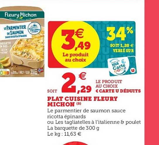 plat cuisine fleury michon