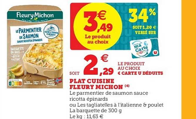 plat cuisiné fleury michon