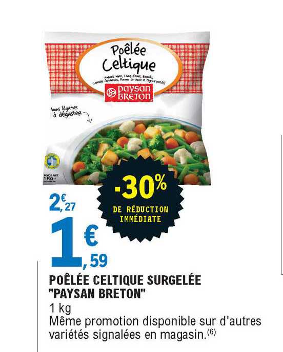 poêlée celtique surgelée "paysan breton"