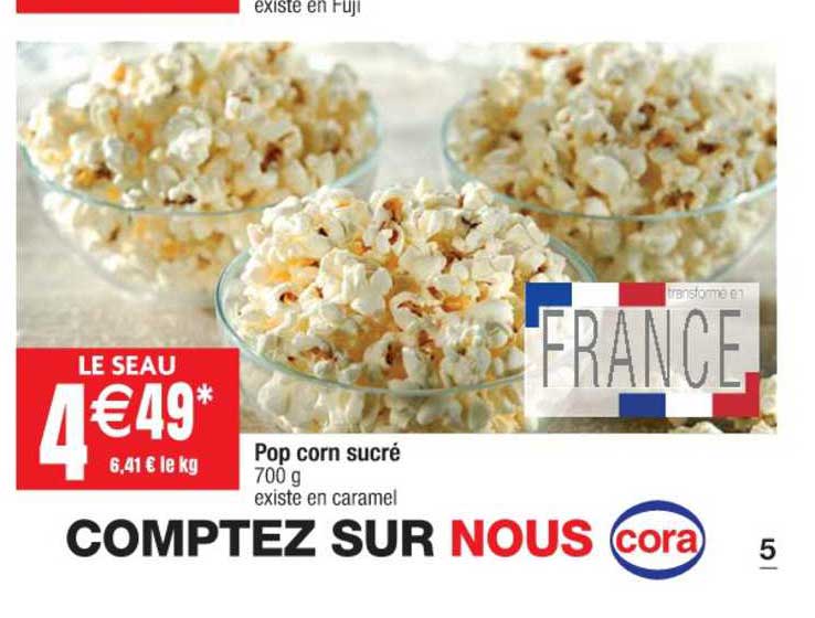 pop corn sucré