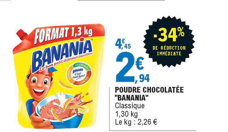 poudre chocolatée "banania"