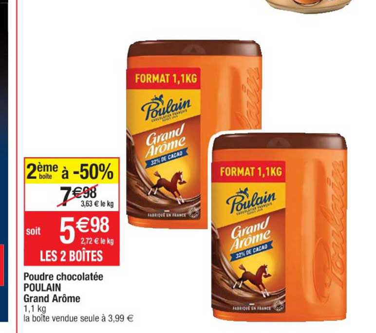 poudre chocolatée poulain