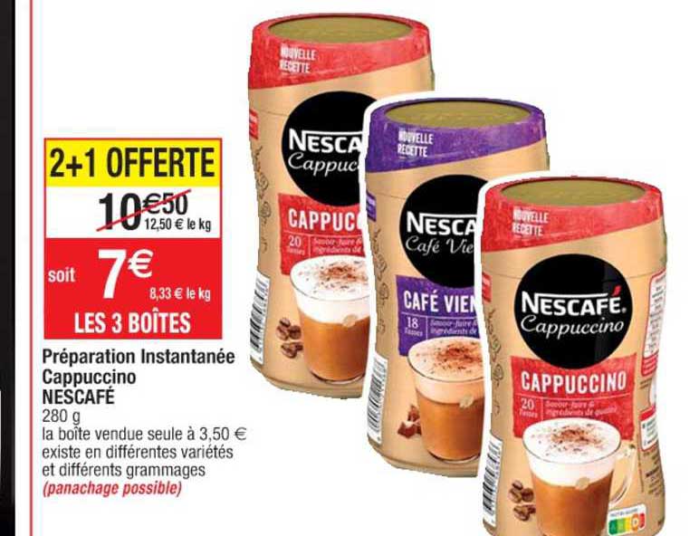 Préparation Instantanée Cappuccino Nescafé
