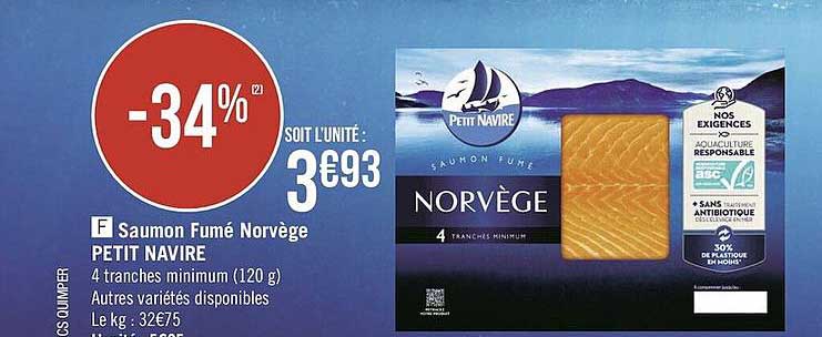 Saumon Fumé Norvège Petit Navire
