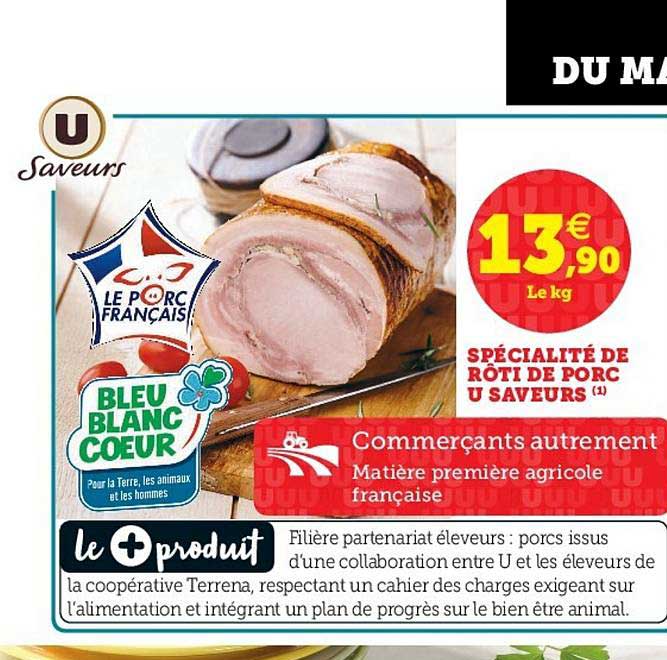 Spécialité De Rôti De Porc U Saveurs