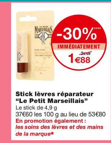 stick lèvres réparateur "le petit marseillais"