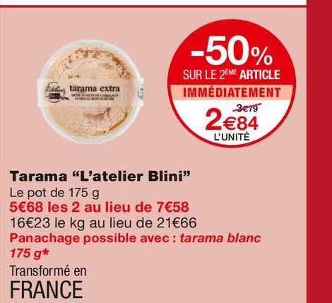 Tarama "l'atelier Blini"