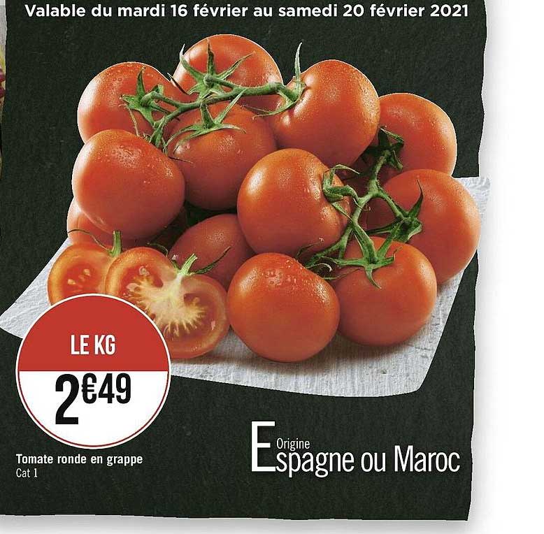 Tomate Ronde En Grappe