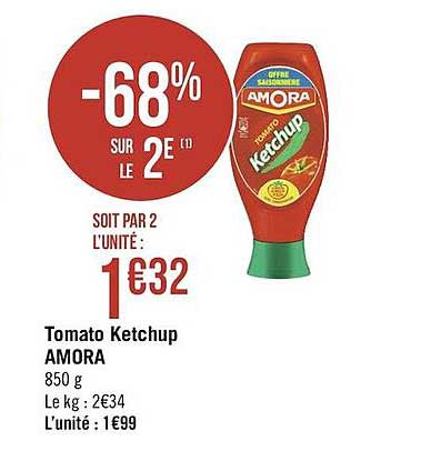 tomato ketchup amora