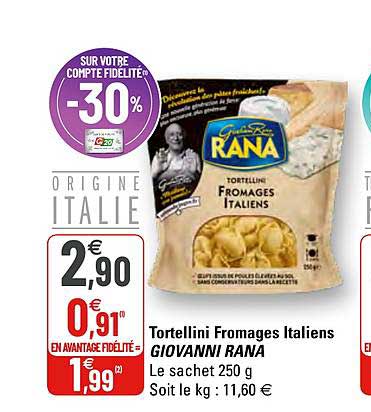 tortellini fromages italiens giovanni rana