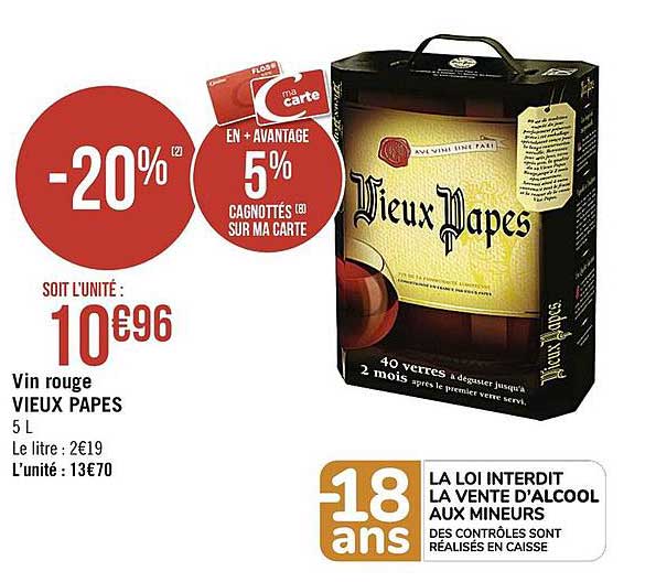 vin rouge vieux papes