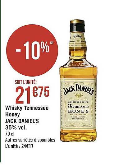 whisky tennessee honey jack daniel's