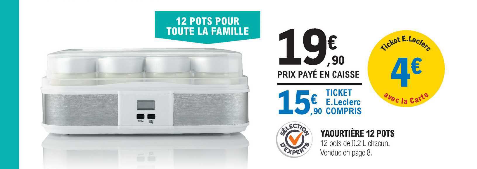 yaourtière 12 pots