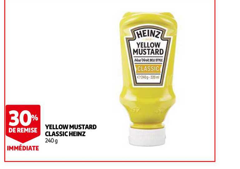 yellow mustard classic heinz